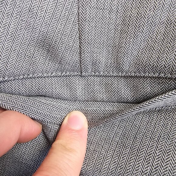 Banana Republic Sloan Pants Womens 8 Gray Ankle Button Hem Stretch Career Formal - Picture 10 of 10